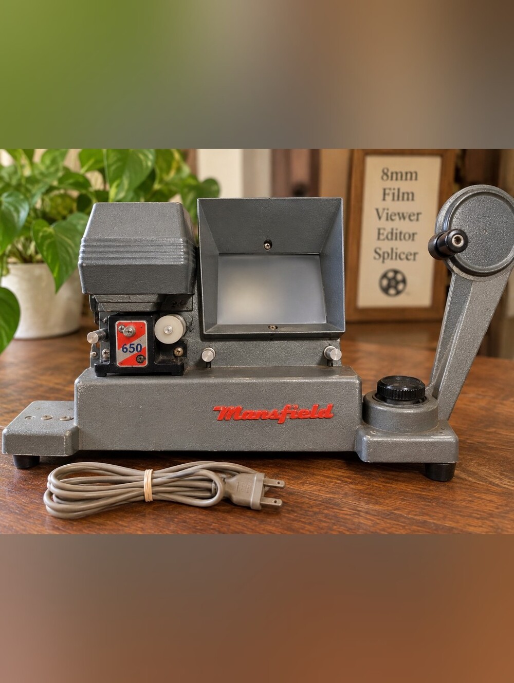 Vintage Mansfield Model 650 8mm Film Viewer Editor & Splicer